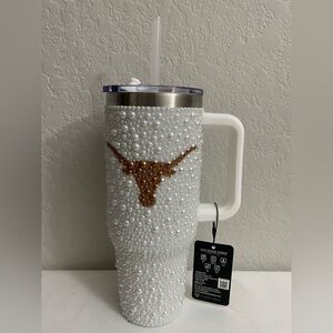 University of Texas Longhorns Bling Colossal 40oz Steel Tumbler Pearl Bling